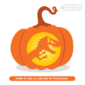 Dinosaur Pumpkin Carving Stencil