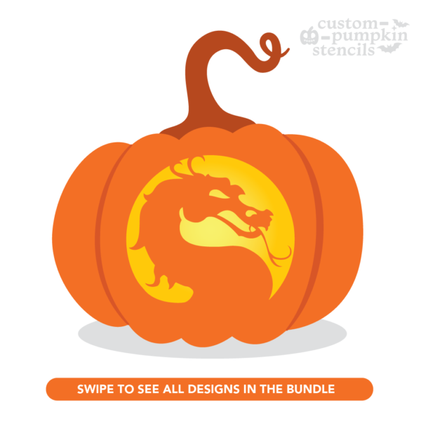 Dragon Pumpkin Carving Stencil