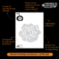 Rose Pumpkin Carving Stencil