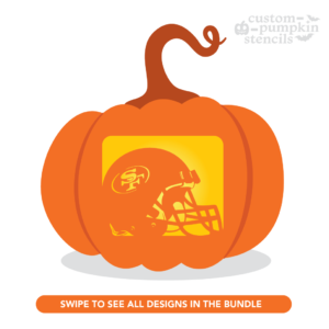 SF 49ers Pumpkin Carving Stencil