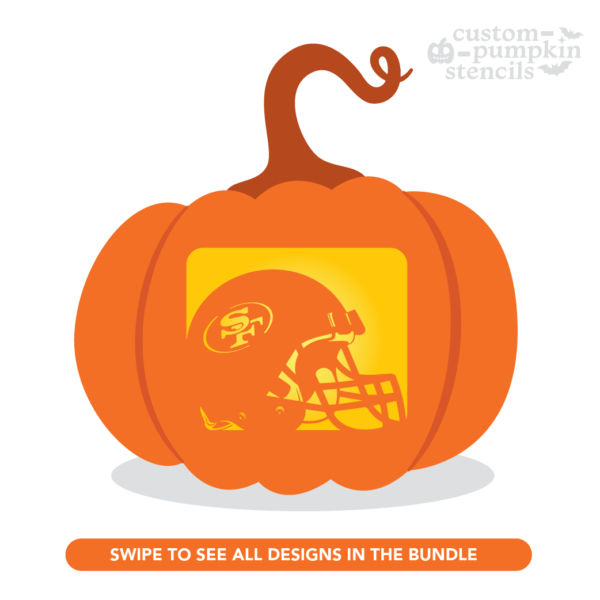 SF 49ers Pumpkin Carving Stencil