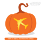 Airplane Pumpkin Carving Stencil