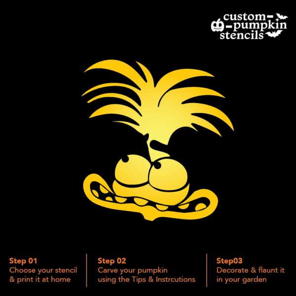 Anxiety_1 Inside Out 2: Anxiety Pumpkin Carving Stencil