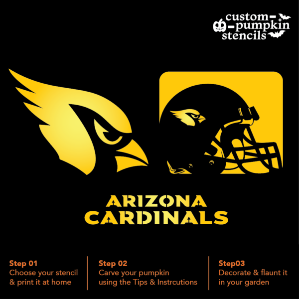 Arizona Cardinals Pumpkin Carving Stencil Arizona Cardinals Pumpkin Carving Stencil