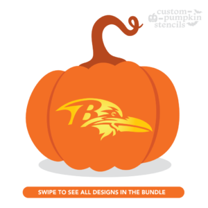 Baltimore Ravens Pumpkin Carving Stencil