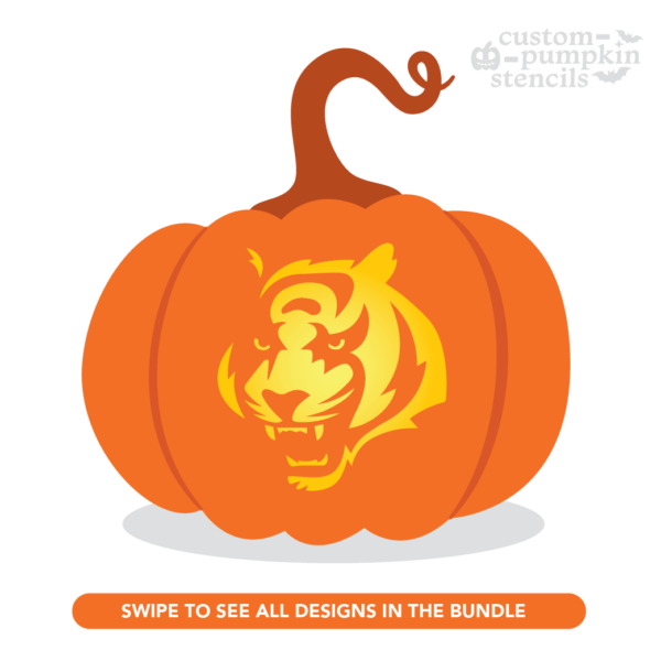 Cincinnati Bengals Pumpkin Carving Stencil