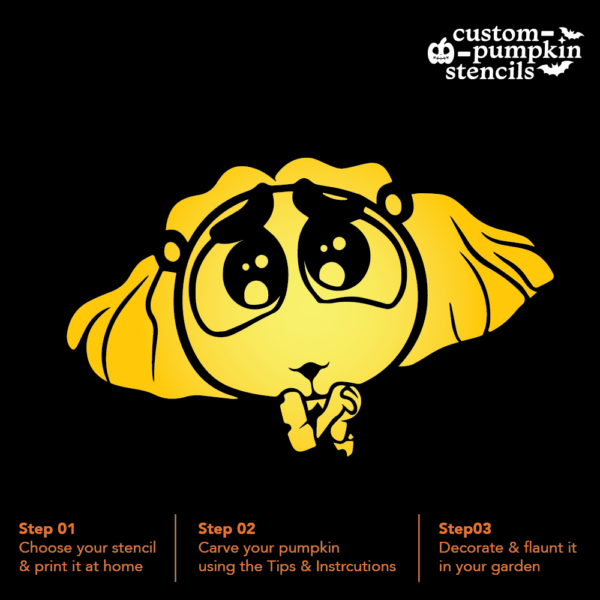 Envy Pumpkin Carving Stencil Envy Pumpkin Carving Stencil