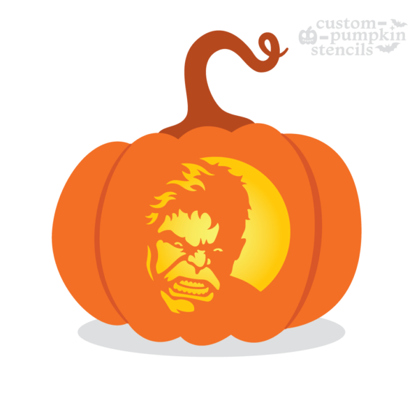 Hulk Pumpkin Carving Stencil