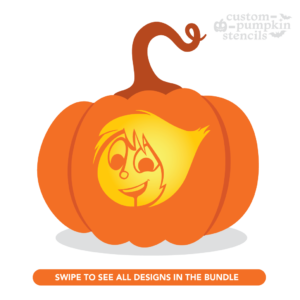 Inside Out: Joy Pumpkin Carving Stencil