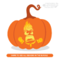 Inside Out: Anger Pumpkin Carving Stencil