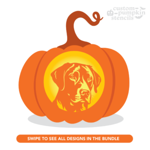 Labrador Pumpkin Carving Stencil