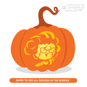 Inside Out 2: Nostalgia Pumpkin Carving Stencil