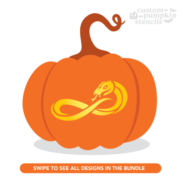 Snake Pumpkin Carving Stencil