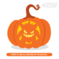 Gengar Pumpkin Carving Stencil