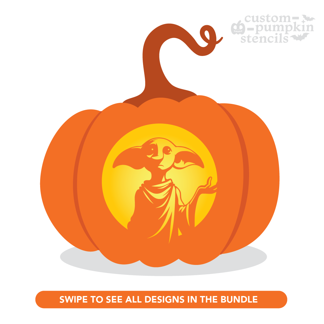 Dobby Pumpkin Carving Stencil