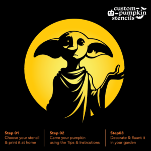 Dobby Pumpkin Carving Stencil