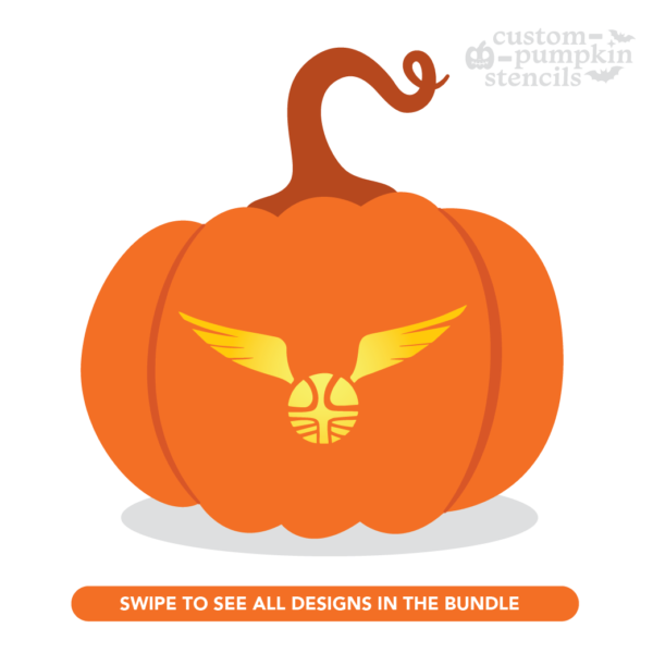 Golden Snitch Pumpkin Carving Stencil