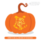 Hogwarts Crest Pumpkin Carving Stencil