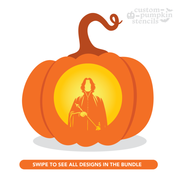 Professor Snape Pumpkin Carving Stencil