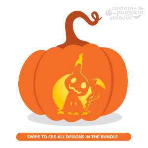 Mimikyu Pumpkin Carving Stencil