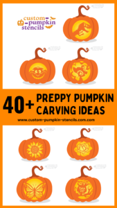 Preppy Pumpkin Carving Ideas