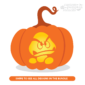 Goomba Pumpkin Carving Stencil