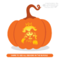 Princess Peach Pumpkin Carving Stencil