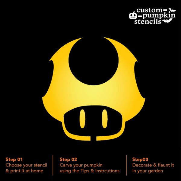 Toad Mario Pumpkin Carving Stencil Toad Mario Pumpkin Carving Stencil