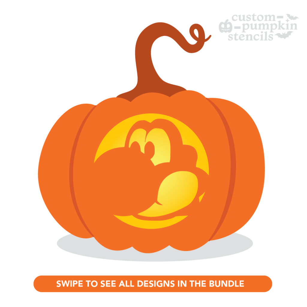 Yoshi Pumpkin Carving Stencil