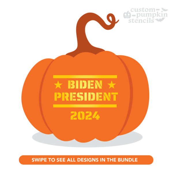 Biden Pumpkin Carving Stencil