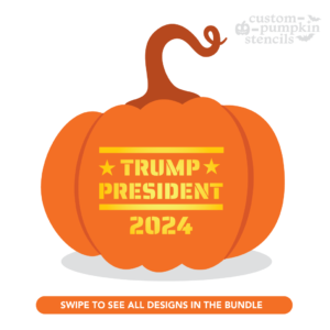 Trump Pumpkin Carving Stencil