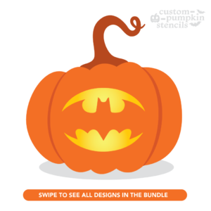 Bat Signal Pumpkin Carving Stencil