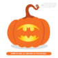 Bat Signal Pumpkin Carving Stencil