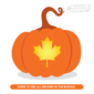 Maple Leaf Pumpkin Carving Stencil