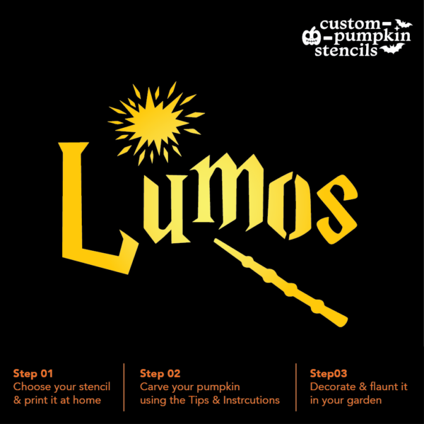 Lumos Pumpkin Carving Stencil Lumos Pumpkin Carving Stencil