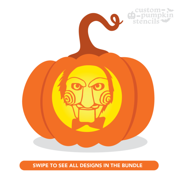 Jigsaw Pumpkin Carving Stencil