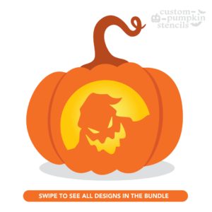 Oogie Boogie Pumpkin Carving Stencil