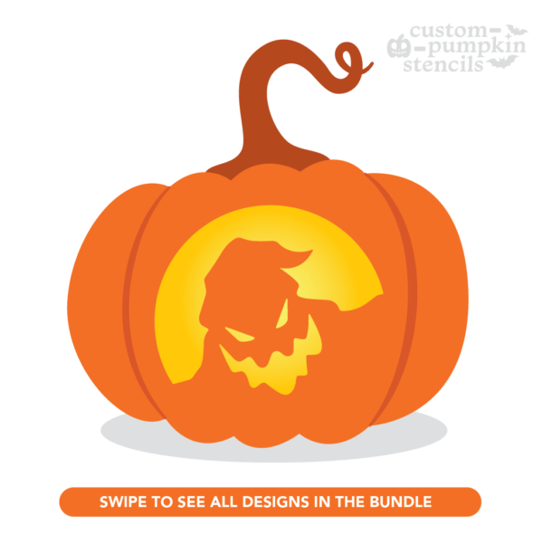 Oogie Boogie Pumpkin Carving Stencil