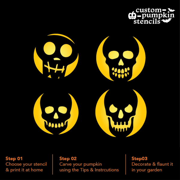 Skull Pumpkin Carving Stencil Skull Pumpkin Carving Stencil