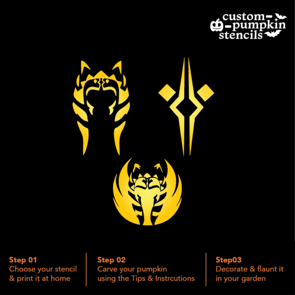 Ahsoka Tano Pumpkin Carving Stencil Ahsoka Tano Pumpkin Carving Stencil