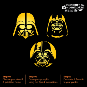 Darth Vader Pumpkin Carving Stencil