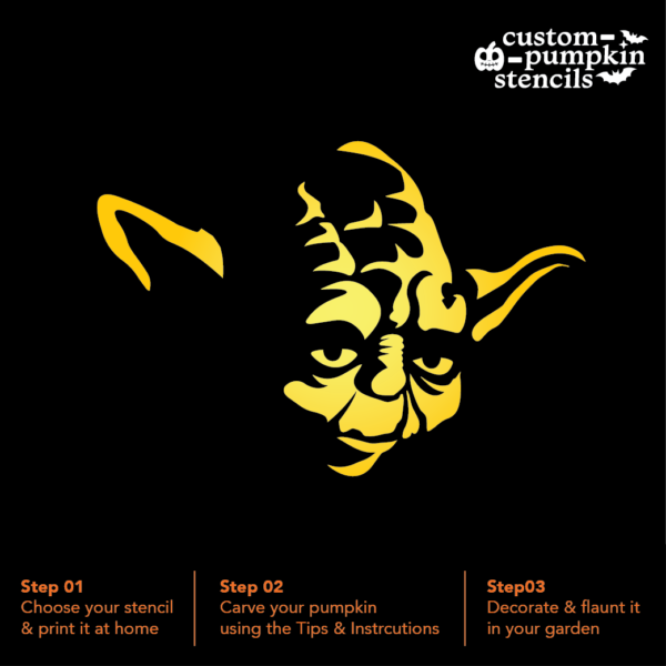 Yoda Pumpkin Carving Stencil Yoda Pumpkin Carving Stencil