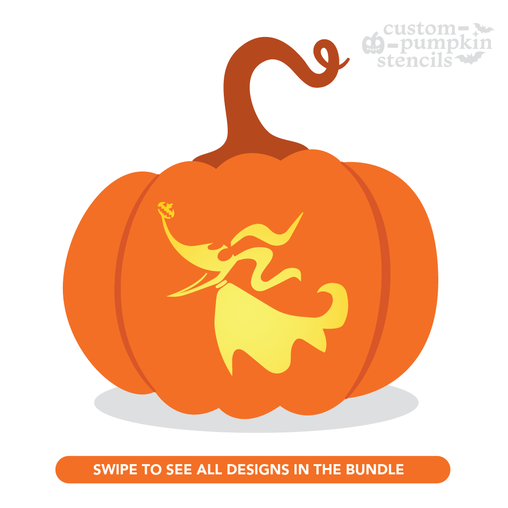 Zero Pumpkin Carving Stencil