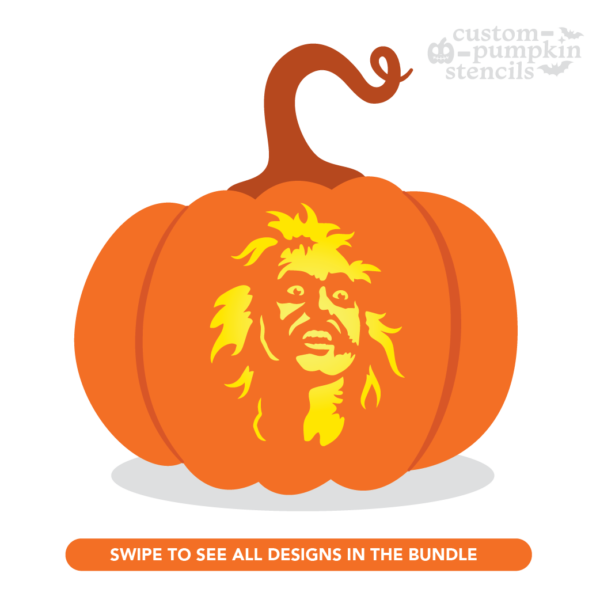 Beetlejuice Pumpkin Carving Stencil