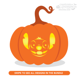 Stitch Pumpkin Carving Stencil